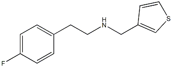 [2-(4-fluorophenyl)ethyl](thiophen-3-ylmethyl)amine 구조식 이미지