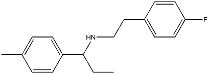 [2-(4-fluorophenyl)ethyl][1-(4-methylphenyl)propyl]amine 구조식 이미지