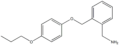 [2-(4-propoxyphenoxymethyl)phenyl]methanamine 구조식 이미지