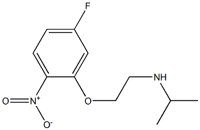 [2-(5-fluoro-2-nitrophenoxy)ethyl](propan-2-yl)amine 구조식 이미지