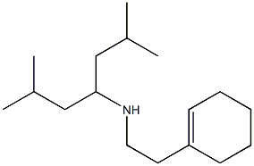 [2-(cyclohex-1-en-1-yl)ethyl](2,6-dimethylheptan-4-yl)amine Structure