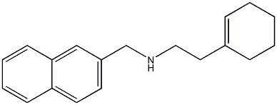 [2-(cyclohex-1-en-1-yl)ethyl](naphthalen-2-ylmethyl)amine Structure