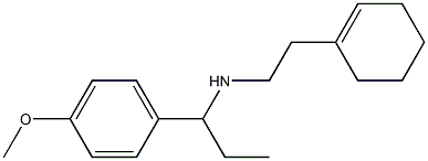 [2-(cyclohex-1-en-1-yl)ethyl][1-(4-methoxyphenyl)propyl]amine Structure