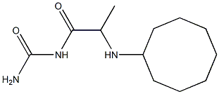 [2-(cyclooctylamino)propanoyl]urea 구조식 이미지