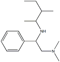 [2-(dimethylamino)-1-phenylethyl](3-methylpentan-2-yl)amine Structure