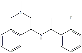 [2-(dimethylamino)-1-phenylethyl][1-(2-fluorophenyl)ethyl]amine Structure