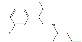 [2-(dimethylamino)-2-(3-methoxyphenyl)ethyl](pentan-2-yl)amine 구조식 이미지