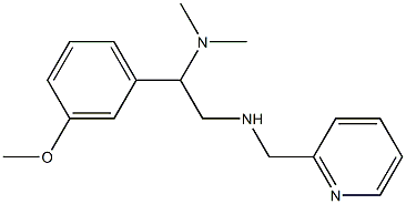 [2-(dimethylamino)-2-(3-methoxyphenyl)ethyl](pyridin-2-ylmethyl)amine 구조식 이미지