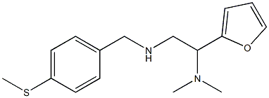 [2-(dimethylamino)-2-(furan-2-yl)ethyl]({[4-(methylsulfanyl)phenyl]methyl})amine Structure
