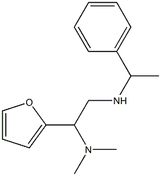 [2-(dimethylamino)-2-(furan-2-yl)ethyl](1-phenylethyl)amine 구조식 이미지