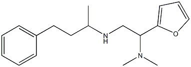 [2-(dimethylamino)-2-(furan-2-yl)ethyl](4-phenylbutan-2-yl)amine Structure