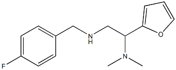 [2-(dimethylamino)-2-(furan-2-yl)ethyl][(4-fluorophenyl)methyl]amine Structure