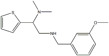 [2-(dimethylamino)-2-(thiophen-2-yl)ethyl][(3-methoxyphenyl)methyl]amine Structure