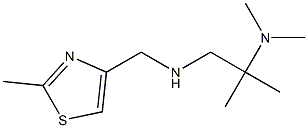 [2-(dimethylamino)-2-methylpropyl][(2-methyl-1,3-thiazol-4-yl)methyl]amine 구조식 이미지