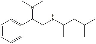 [2-(dimethylamino)-2-phenylethyl](4-methylpentan-2-yl)amine Structure