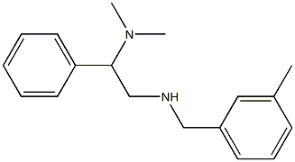 [2-(dimethylamino)-2-phenylethyl][(3-methylphenyl)methyl]amine Structure
