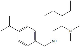 [2-(dimethylamino)-3-ethylpentyl]({[4-(propan-2-yl)phenyl]methyl})amine Structure