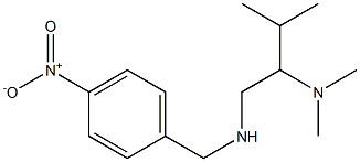 [2-(dimethylamino)-3-methylbutyl][(4-nitrophenyl)methyl]amine Structure