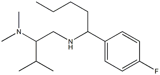 [2-(dimethylamino)-3-methylbutyl][1-(4-fluorophenyl)pentyl]amine Structure