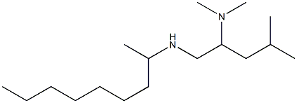 [2-(dimethylamino)-4-methylpentyl](nonan-2-yl)amine Structure