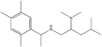 [2-(dimethylamino)-4-methylpentyl][1-(2,4,5-trimethylphenyl)ethyl]amine Structure