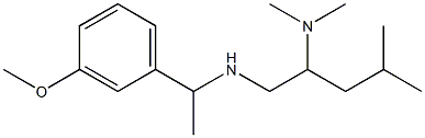 [2-(dimethylamino)-4-methylpentyl][1-(3-methoxyphenyl)ethyl]amine Structure