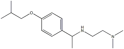 [2-(dimethylamino)ethyl]({1-[4-(2-methylpropoxy)phenyl]ethyl})amine 구조식 이미지