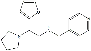 [2-(furan-2-yl)-2-(pyrrolidin-1-yl)ethyl](pyridin-4-ylmethyl)amine Structure
