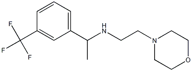 [2-(morpholin-4-yl)ethyl]({1-[3-(trifluoromethyl)phenyl]ethyl})amine 구조식 이미지