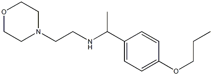 [2-(morpholin-4-yl)ethyl][1-(4-propoxyphenyl)ethyl]amine Structure