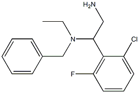 [2-amino-1-(2-chloro-6-fluorophenyl)ethyl](benzyl)ethylamine 구조식 이미지