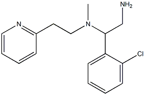 [2-amino-1-(2-chlorophenyl)ethyl](methyl)[2-(pyridin-2-yl)ethyl]amine Structure