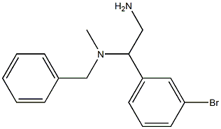 [2-amino-1-(3-bromophenyl)ethyl](benzyl)methylamine Structure