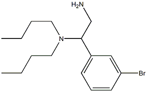 [2-amino-1-(3-bromophenyl)ethyl]dibutylamine 구조식 이미지