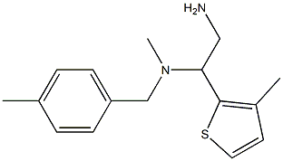 [2-amino-1-(3-methylthiophen-2-yl)ethyl](methyl)[(4-methylphenyl)methyl]amine Structure