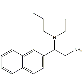 [2-amino-1-(naphthalen-2-yl)ethyl](butyl)ethylamine Structure