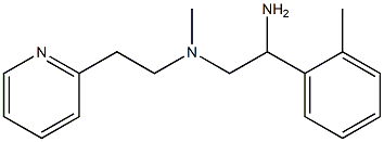 [2-amino-2-(2-methylphenyl)ethyl](methyl)[2-(pyridin-2-yl)ethyl]amine Structure