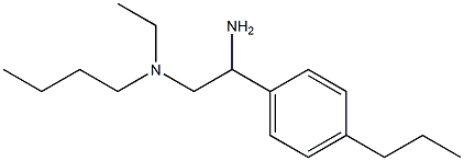 [2-amino-2-(4-propylphenyl)ethyl](butyl)ethylamine Structure