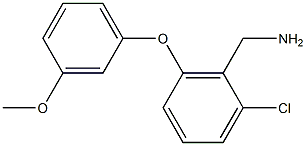 [2-chloro-6-(3-methoxyphenoxy)phenyl]methanamine Structure