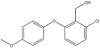 [2-chloro-6-(4-methoxyphenoxy)phenyl]methanol Structure
