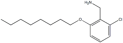 [2-chloro-6-(octyloxy)phenyl]methanamine Structure