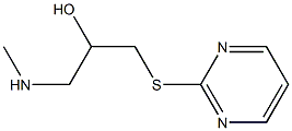 [2-hydroxy-3-(pyrimidin-2-ylsulfanyl)propyl](methyl)amine Structure