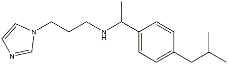 [3-(1H-imidazol-1-yl)propyl]({1-[4-(2-methylpropyl)phenyl]ethyl})amine 구조식 이미지