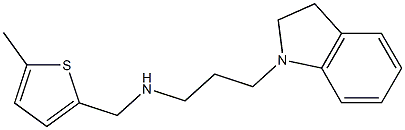 [3-(2,3-dihydro-1H-indol-1-yl)propyl][(5-methylthiophen-2-yl)methyl]amine 구조식 이미지