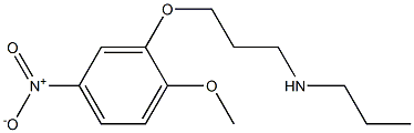 [3-(2-methoxy-5-nitrophenoxy)propyl](propyl)amine Structure