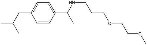 [3-(2-methoxyethoxy)propyl]({1-[4-(2-methylpropyl)phenyl]ethyl})amine Structure