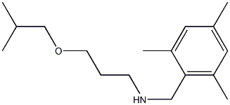 [3-(2-methylpropoxy)propyl][(2,4,6-trimethylphenyl)methyl]amine Structure