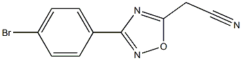 [3-(4-bromophenyl)-1,2,4-oxadiazol-5-yl]acetonitrile Structure