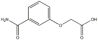 [3-(aminocarbonyl)phenoxy]acetic acid 구조식 이미지