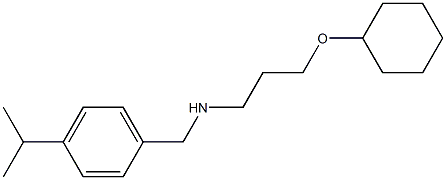 [3-(cyclohexyloxy)propyl]({[4-(propan-2-yl)phenyl]methyl})amine Structure